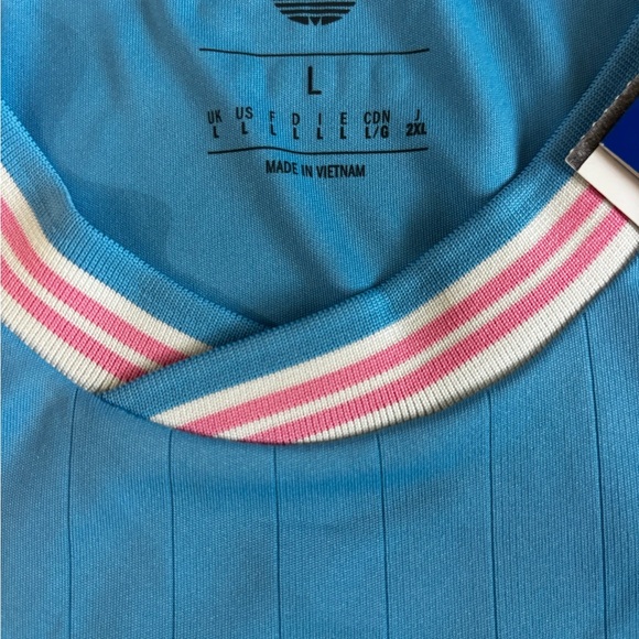 adidas Inter Miami CF Messi #10 MLS Soccer Jersey Large Blue Pink White - Picture 3 of 9